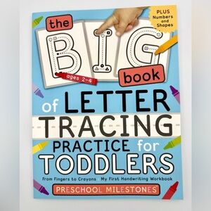 (Set of 2) The Big Book of Letter Tracing Practice for Toddlers